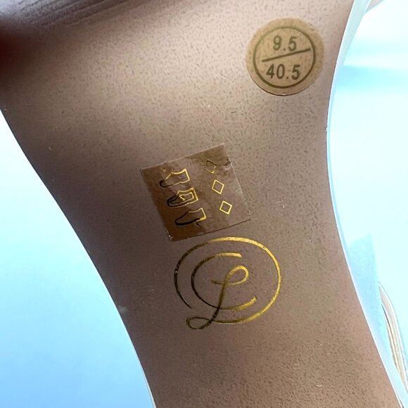 Chinese Laundry Womens Size 9.5 Jasmine Metallic Gold Heels Dress Sandals Shoes - Picture 14 of 16